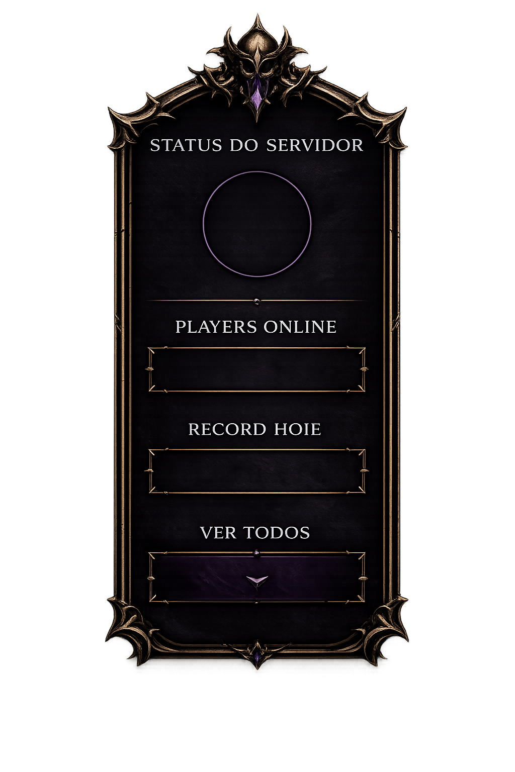 Status do servidor